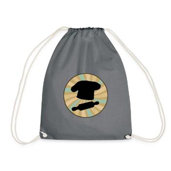Baked Goods Baking Cupcake - Drawstring Bag - grey - Front