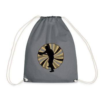 Frisbee Disc Disc - Drawstring Bag - grey - Front