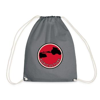 Agriculture Farm Farmer - Drawstring Bag - grey - Front