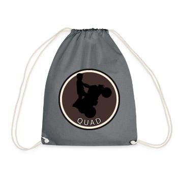 Stunt Stuntman Quad - Drawstring Bag - grey - Front