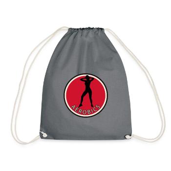 Exercise Aerobics - Drawstring Bag - grey - Front