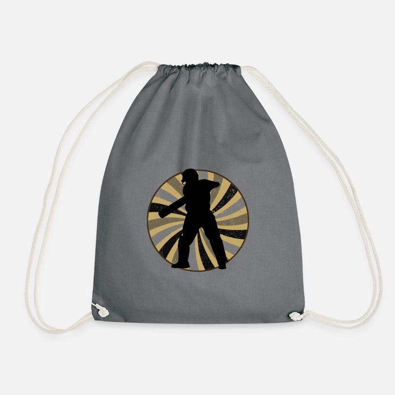 Cricketer Cricket Cricket Team - Drawstring Bag - grey