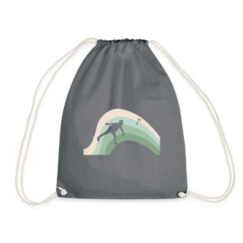 Axe Axe Throwing - Drawstring Bag - grey - Front