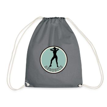 Cardio Aerobic Exercise - Drawstring Bag - grey - Front