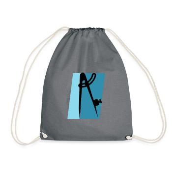 Architect Designer Designer - Drawstring Bag - grey - Front