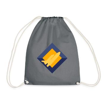 Aéronautique Aéronautique Avion Volant - Sac de sport léger - gris - Devant