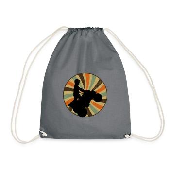 Stunt2 Stuntman - Drawstring Bag - grey - Front