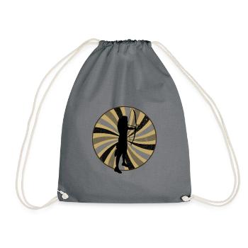 Shooting Sports Archery - Drawstring Bag - grey - Front