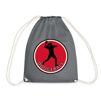 Dodgeball Player Dodgeball Player Team - Drawstring Bag - grey - Front