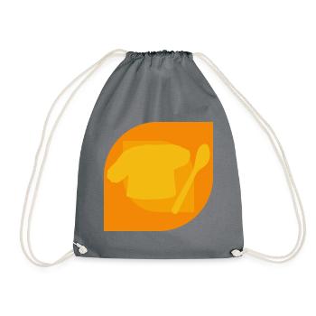 Backen Bäckerei Bäcker - Turnbeutel - Grau - Vorne
