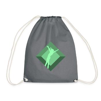 Gymnastics Training Gymnastics Trainer - Drawstring Bag - grey - Front