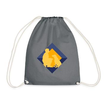 Dog Training Dog Sports Dog Educator - Drawstring Bag - grey - Front