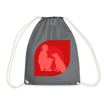 Dog Trainer Dog Training - Drawstring Bag - grey - Front