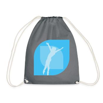 Gymnastics Training Gymnastics Trainer Gymnastics - Drawstring Bag - grey - Front