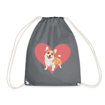 Chien Border Collie Chiens - Sac de sport léger - gris - Devant