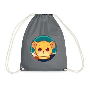 Mice Rodent - Drawstring Bag - grey - Front