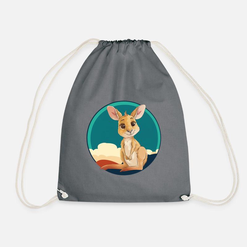 Kangaroo Beuteltier Outback - Turnbeutel - Grau