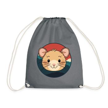 Mice - Drawstring Bag - grey - Front