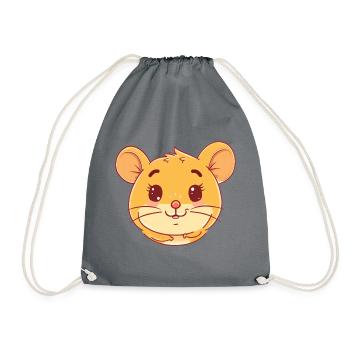 Mice Mouse - Drawstring Bag - grey - Front