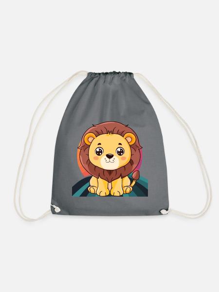 Loewe Löwen - Turnbeutel - Grau