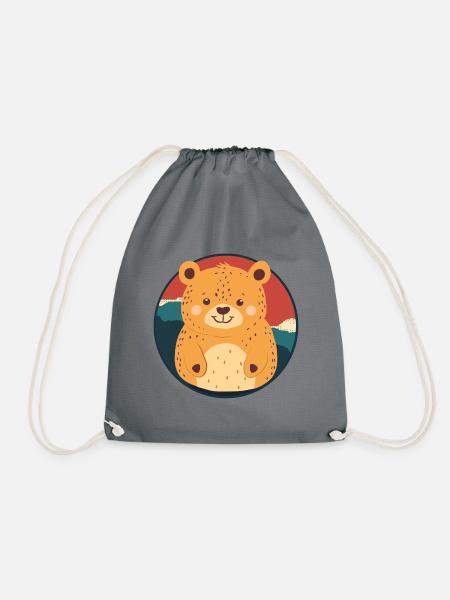 Baer Braunbär - Turnbeutel - Grau