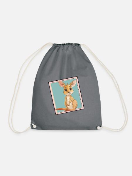Kaenguru Koala Aussie - Turnbeutel - Grau