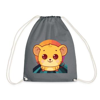 Mice Cheese Rat - Drawstring Bag - grey - Front