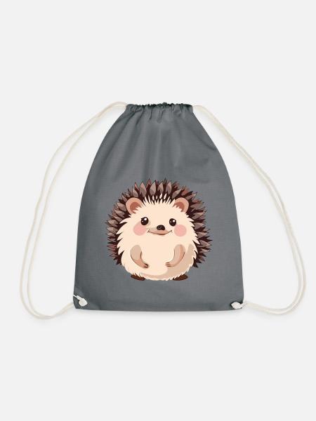Igel Spitz - Turnbeutel - Grau