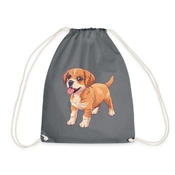Chien Doberman - Sac de sport léger - gris - Devant