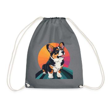Dog Dog Lovers Dog Sports - Drawstring Bag - grey - Front