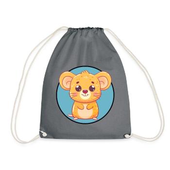Mouse Mouse Rodent - Drawstring Bag - grey - Front