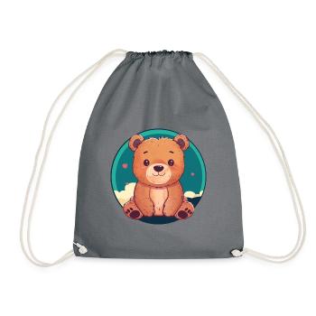 Habitants de la forêt de Baer - Sac de sport léger - gris - Devant
