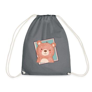 Baer Ours en peluche Ours - Sac de sport léger - gris - Devant