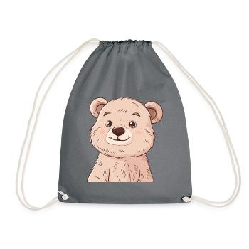 Animaux de la forêt de Baer - Sac de sport léger - gris - Devant