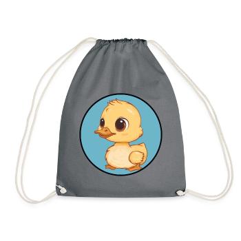 Canard à bec - Sac de sport léger - gris - Devant