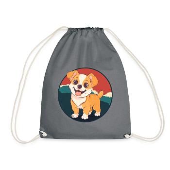 Dresseur de chiens A - Sac de sport léger - gris - Devant