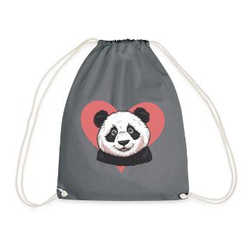 Panda Grizzli - Sac de sport léger - gris - Devant