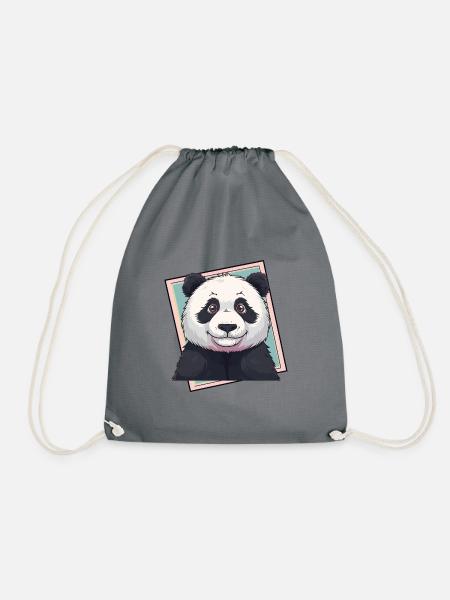 Panda Aussie - Turnbeutel - Grau