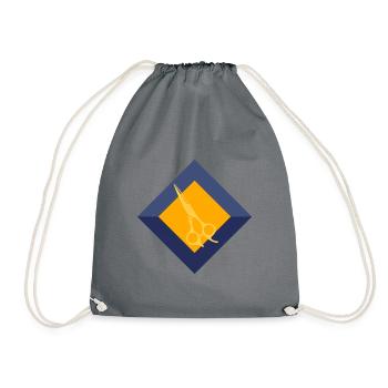 Hairdresser Hairdressing - Drawstring Bag - grey - Front