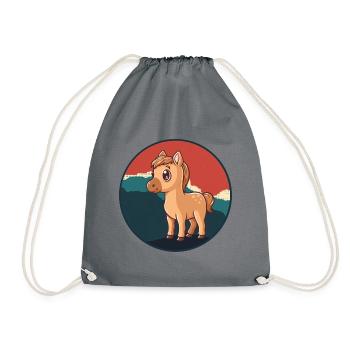 Sabots de cheval - Sac de sport léger - gris - Devant