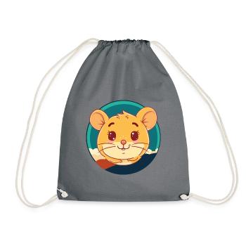 Souris Rongeur - Sac de sport léger - gris - Devant