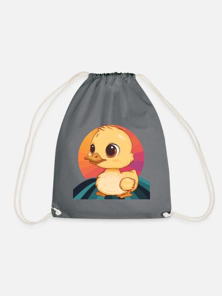 Quak Entchen - Turnbeutel - Grau
