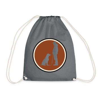 Dog Training Dog Sports Dog School - Drawstring Bag - grey - Front