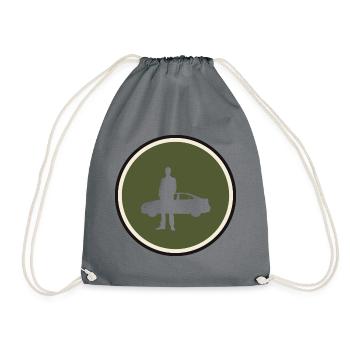Autoverkaeufer Auto Tuner - Turnbeutel - Grau - Vorne