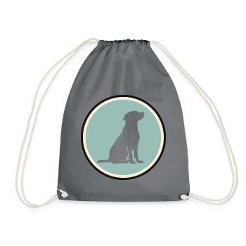 Dog Training Dog School Dog Training - Drawstring Bag - grey - Front