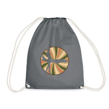 Flight Attendant Flight Airline - Drawstring Bag - grey - Front