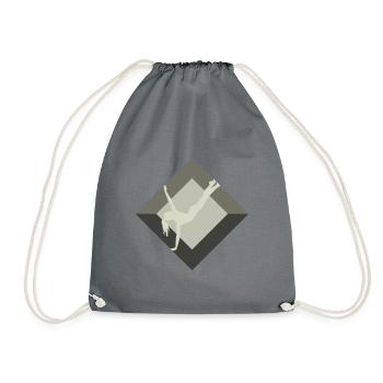 Gymnastics Training Gymnastics Gymnastics - Drawstring Bag - grey - Front