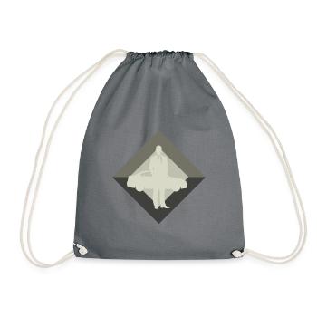 Car Salesman Sports Car Car - Drawstring Bag - grey - Front