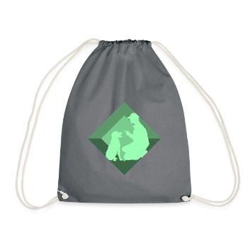 Dog Training Dog School Dog Educator - Drawstring Bag - grey - Front