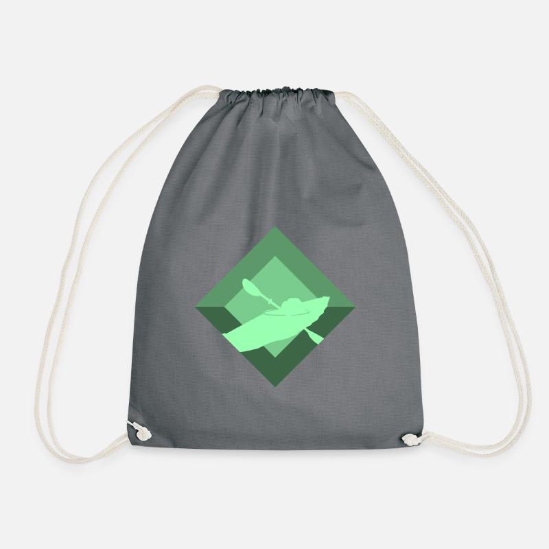 Kayaking Rowing Water sports - Drawstring Bag - grey